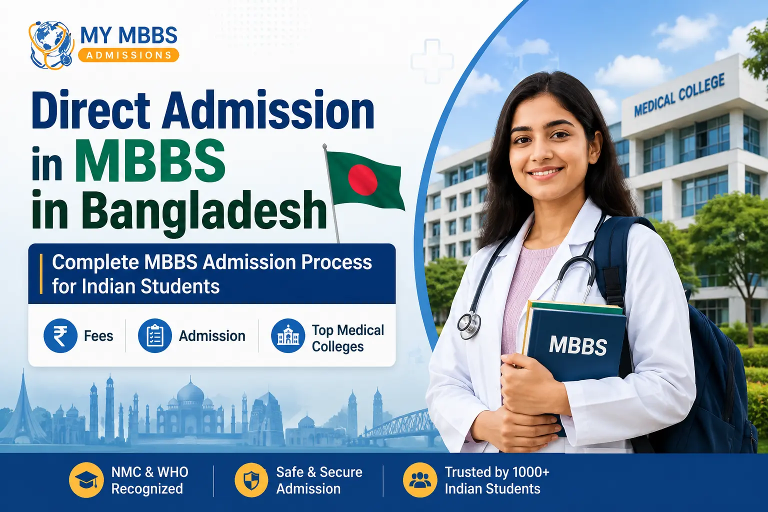 Direct Admission in MBBS in Bangladesh | Complete MBBS Admission Process for Indian Students